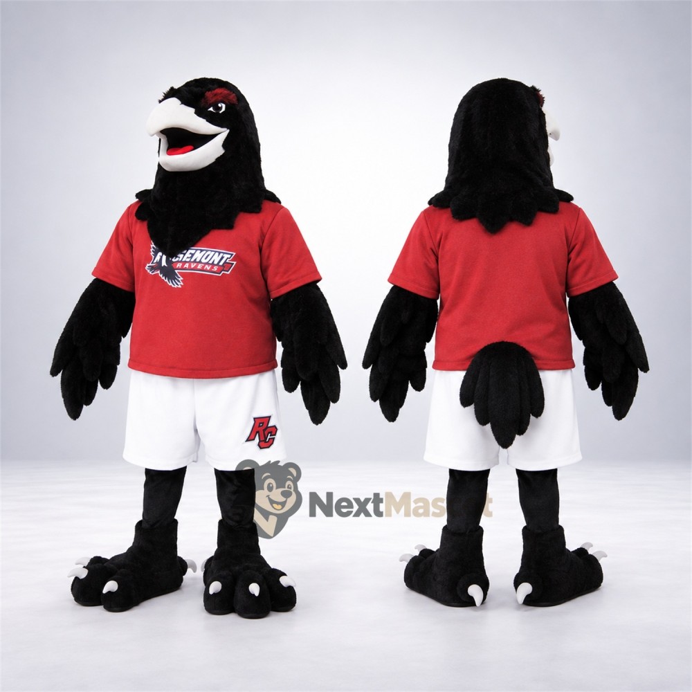 Bird Mascot Costume - Black for Birthday Parties Bird Mascot Costume - Black for Birthday Parties