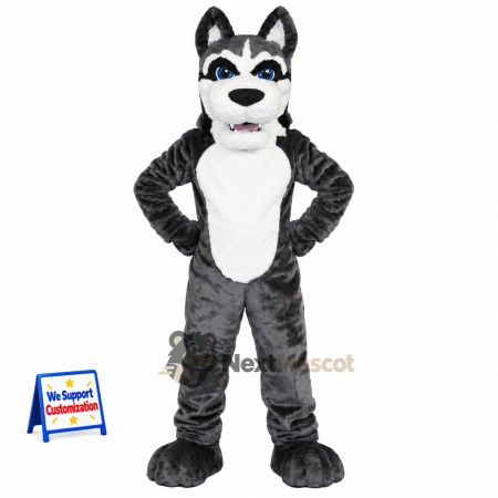 Husky Mascot Costume - Gray for Team Events Husky Mascot Costume - Gray for Team Events