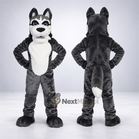 Husky Mascot Costume - Gray for Team Events Husky Mascot Costume - Gray for Team Events