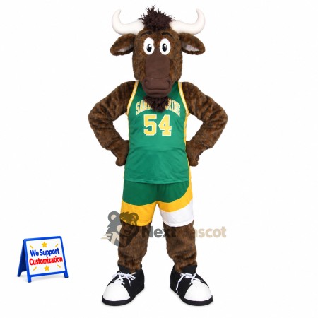 Bull Mascot Costume - Green Uniform for Parades Bull Mascot Costume - Green Uniform for Parades