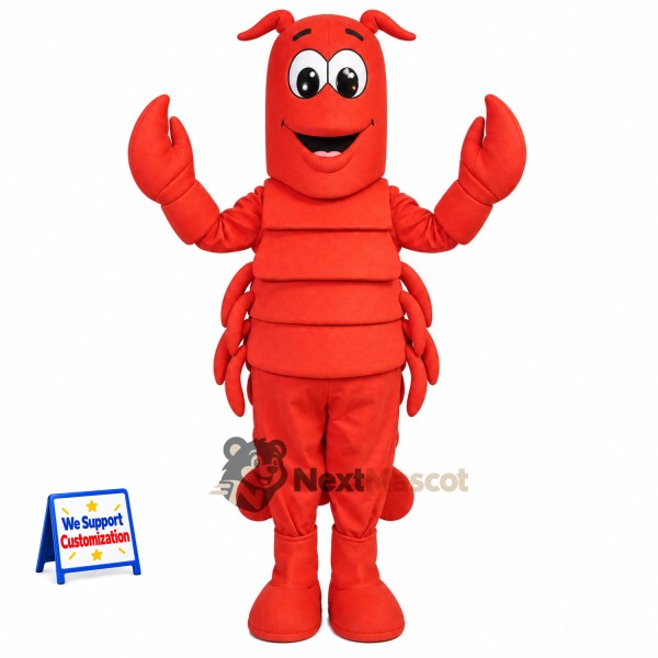 Lobster Mascot Costume - Red for Marine Education