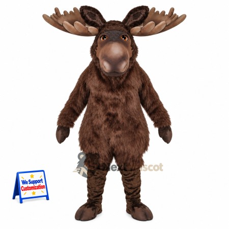 Moose Mascot Costume - Brown for Fundraisers Moose Mascot Costume - Brown for Fundraisers