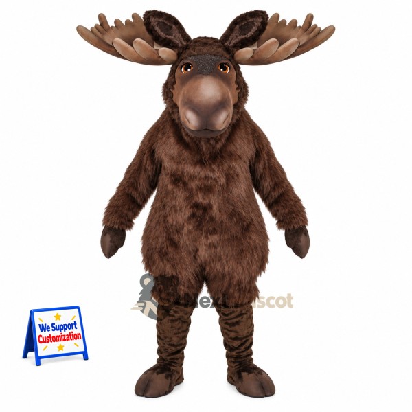 Moose Mascot Costume - Brown for Fundraisers