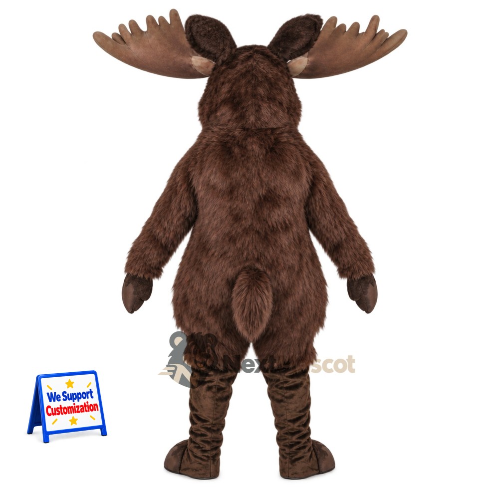 Moose Mascot Costume - Brown for Fundraisers Moose Mascot Costume - Brown for Fundraisers