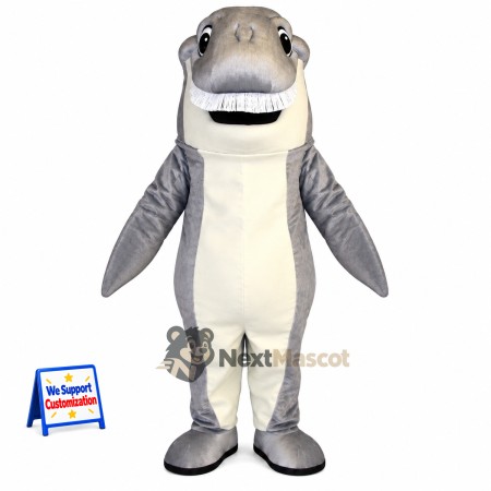 Shark Mascot Costume - Gray for Beach Festivals Shark Mascot Costume - Gray for Beach Festivals