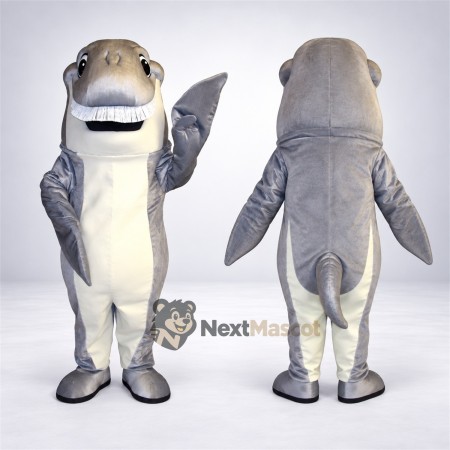 Shark Mascot Costume - Gray for Beach Festivals Shark Mascot Costume - Gray for Beach Festivals