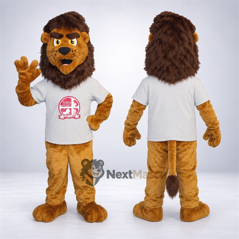 Lion Mascot Costume - White Shirt Lion Mascot Costume - White Shirt