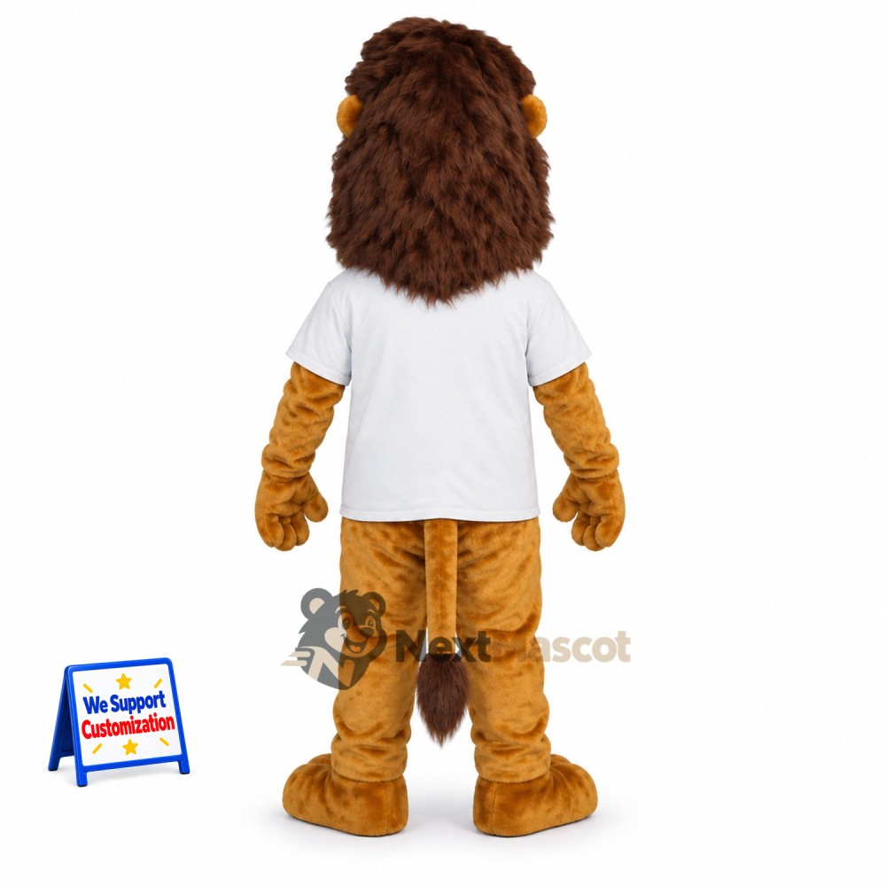 Lion Mascot Costume - White Shirt Lion Mascot Costume - White Shirt