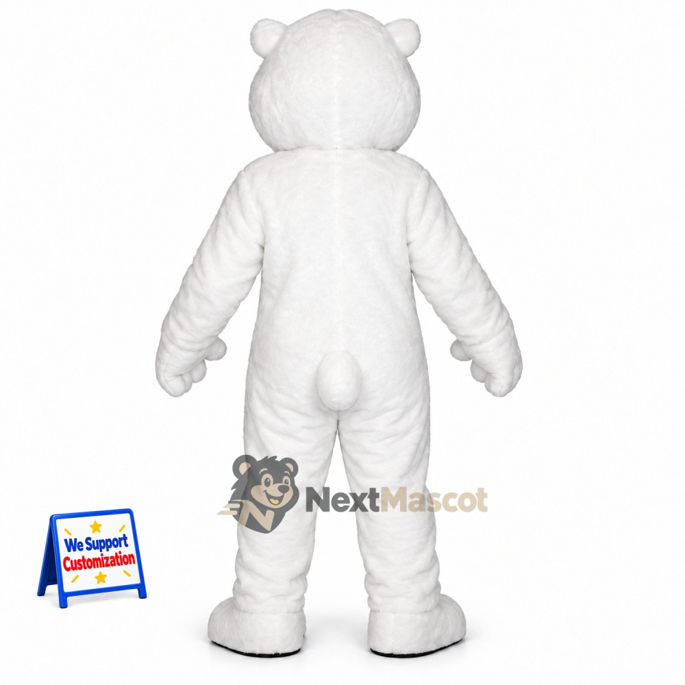 Bear Mascot Costume - White for Sports Days Bear Mascot Costume - White for Sports Days