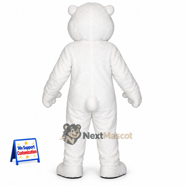 Bear Mascot Costume - White for Sports Days Bear Mascot Costume - White for Sports Days