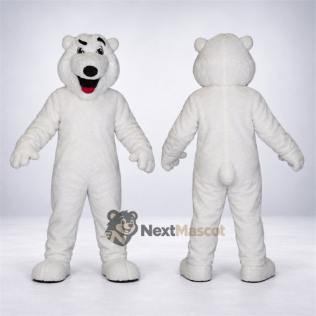 Bear Mascot Costume - White for Sports Days Bear Mascot Costume - White for Sports Days