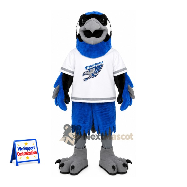 Blue Jay Mascot Costume - White Shirt for School Events