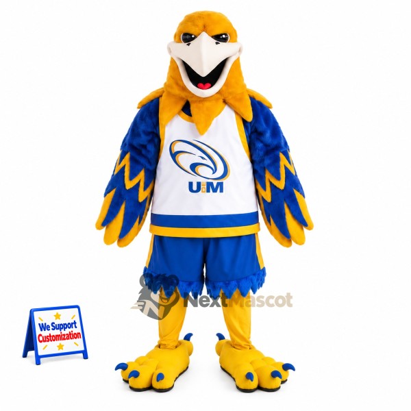 Eagle Mascot Costume - Blue and Gold