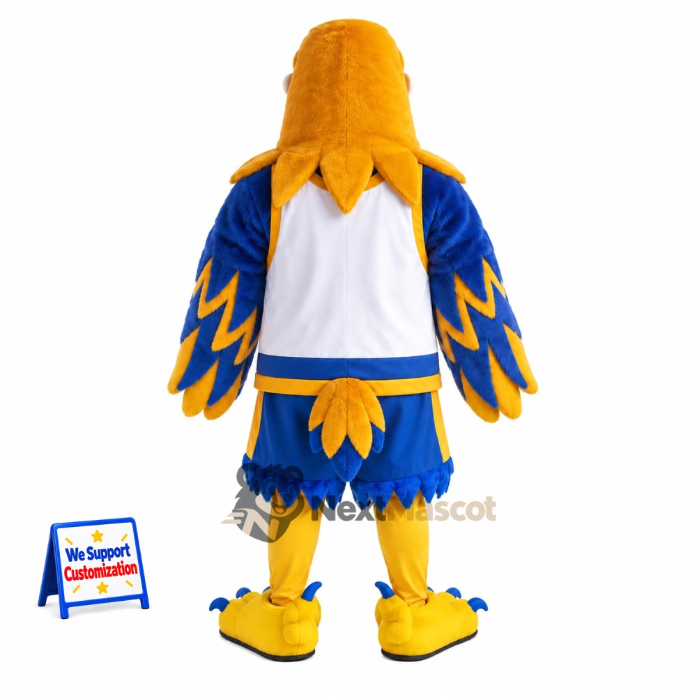 Eagle Mascot Costume - Blue and Gold Eagle Mascot Costume - Blue and Gold