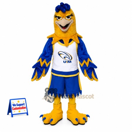 Eagle Mascot Costume - Blue and Gold for Parades Eagle Mascot Costume - Blue and Gold for Parades