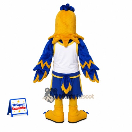 Eagle Mascot Costume - Blue and Gold for Parades Eagle Mascot Costume - Blue and Gold for Parades