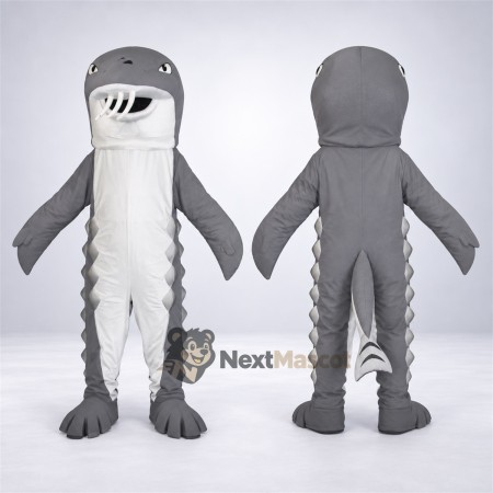 Shark Mascot Costume - Gray for Ocean Parades Shark Mascot Costume - Gray for Ocean Parades