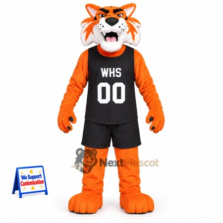 Tiger Mascot Costume - Black Uniform for School Events Tiger Mascot Costume - Black Uniform for School Events