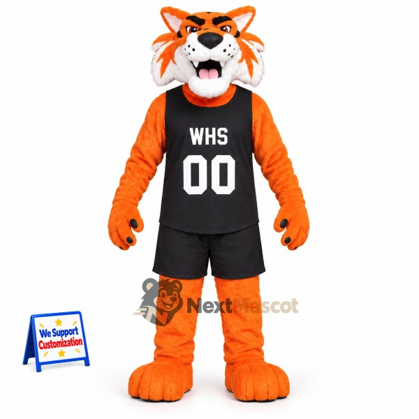 Tiger Mascot Costume - Black Uniform for School Events