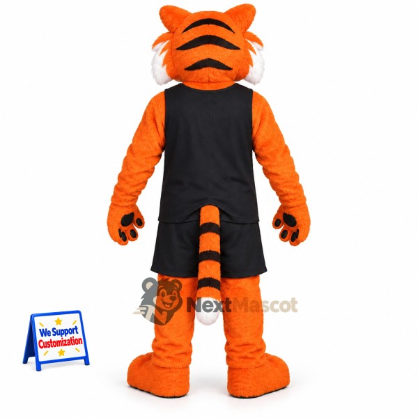 Tiger Mascot Costume - Black Uniform for School Events Tiger Mascot Costume - Black Uniform for School Events