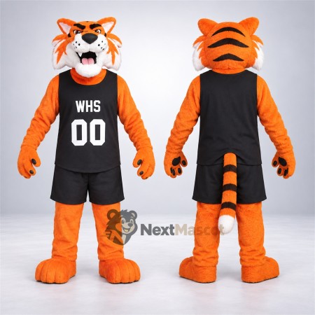 Tiger Mascot Costume - Black Uniform for School Events Tiger Mascot Costume - Black Uniform for School Events