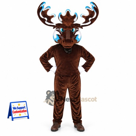 Deer Mascot Costume - Brown for School Spirit Deer Mascot Costume - Brown for School Spirit