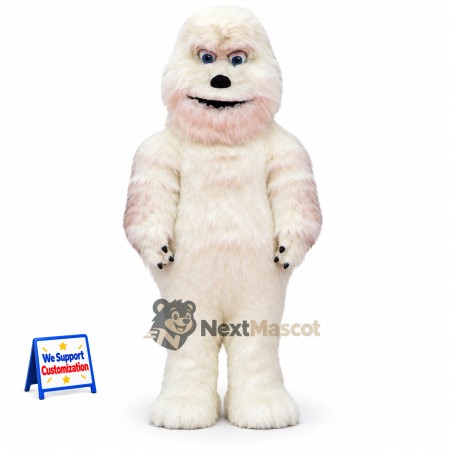 Yeti Mascot Costume - White for School Events