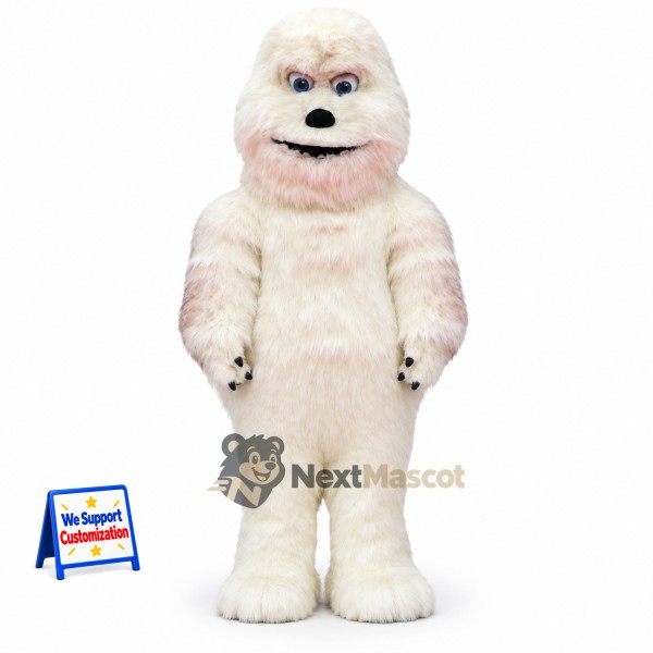 Yeti Mascot Costume - White for School Events