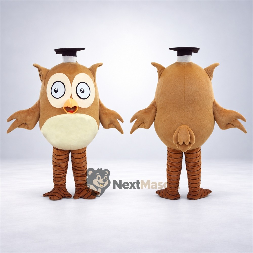 Owl Mascot Costume - Graduation Style for School Events Owl Mascot Costume - Graduation Style for School Events