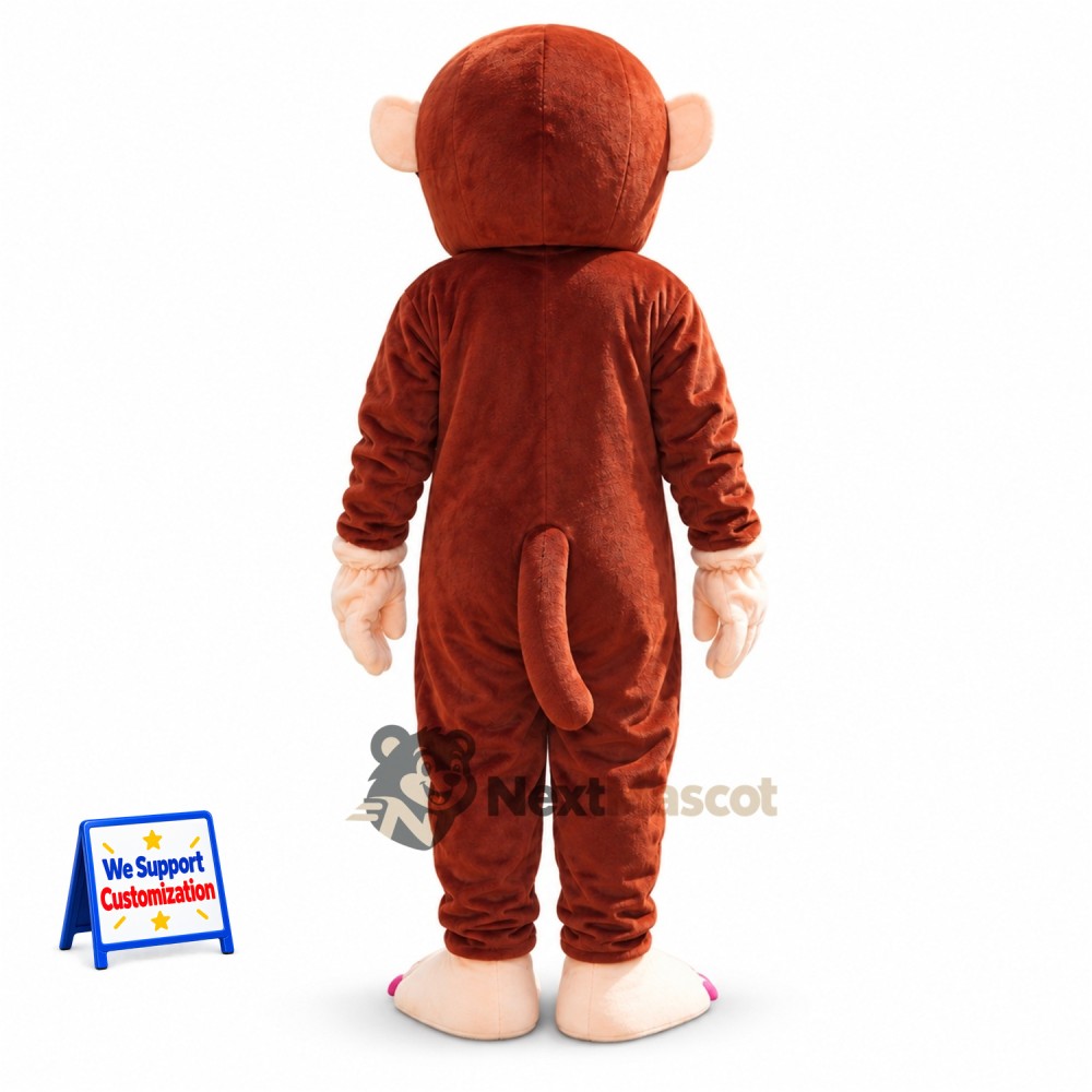 Monkey Mascot Costume - Brown for Sports Days Monkey Mascot Costume - Brown for Sports Days