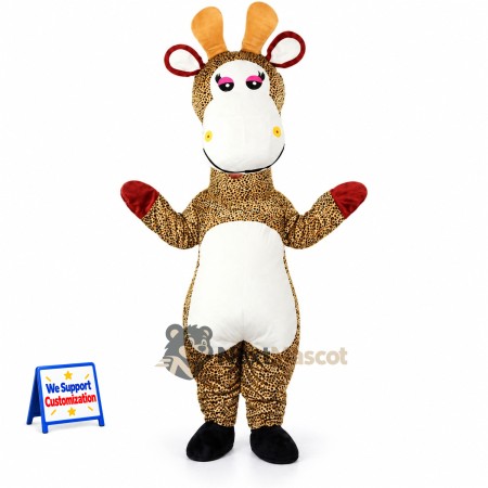 Giraffe Mascot Costume - Brown Giraffe Mascot Costume - Brown