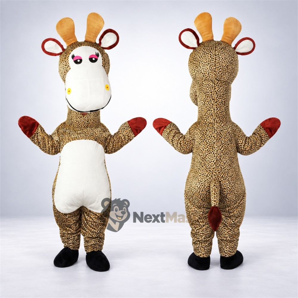 Giraffe Mascot Costume - Brown Giraffe Mascot Costume - Brown