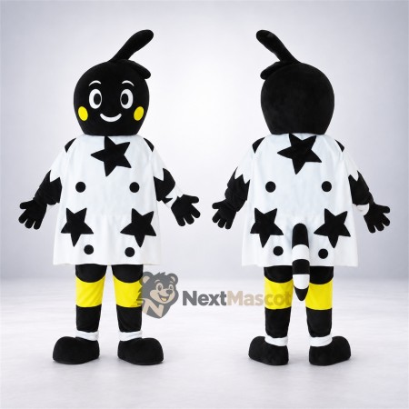 Ant Mascot Costume - Black, Star Dress Ant Mascot Costume - Black, Star Dress