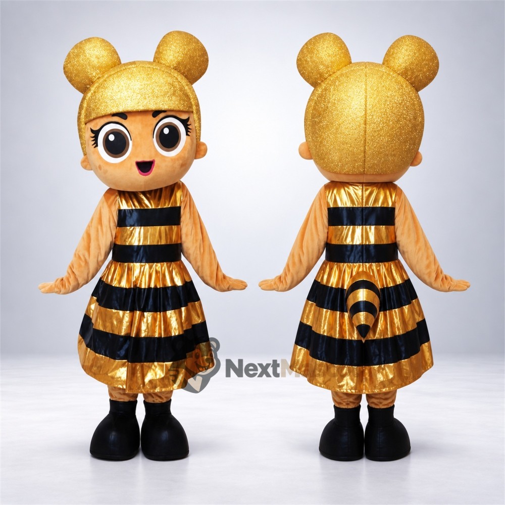 Bee Girl Mascot Costume for Garden Events Bee Girl Mascot Costume for Garden Events