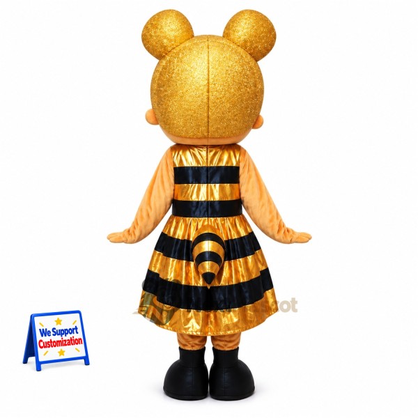 Bee Girl Mascot Costume for Garden Events