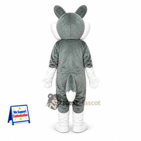 Husky Mascot Costume - Gray for Carnivals Husky Mascot Costume - Gray for Carnivals
