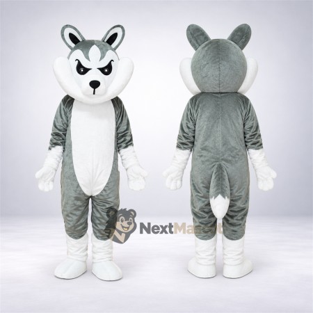 Husky Mascot Costume - Gray for Carnivals Husky Mascot Costume - Gray for Carnivals