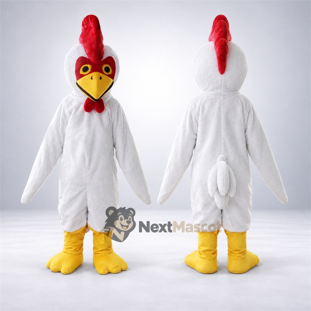 Rooster Mascot Costume - White for Pep Rallies Rooster Mascot Costume - White for Pep Rallies