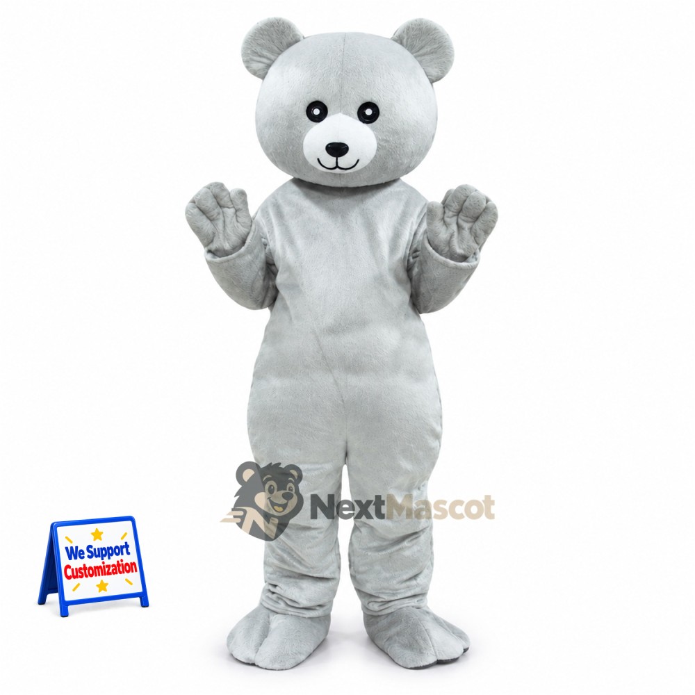 Bear Mascot Costume - Gray Bear Mascot Costume - Gray