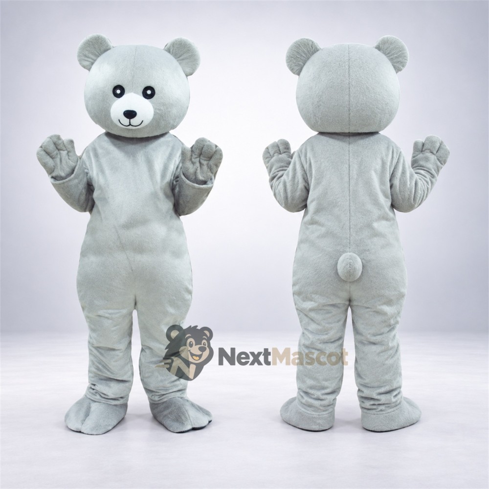 Bear Mascot Costume - Gray Bear Mascot Costume - Gray