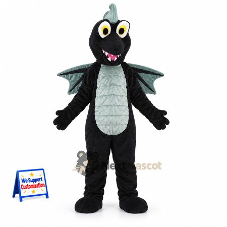 Dragon Mascot Costume - Black Dragon Mascot Costume - Black