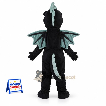 Dragon Mascot Costume - Black Dragon Mascot Costume - Black