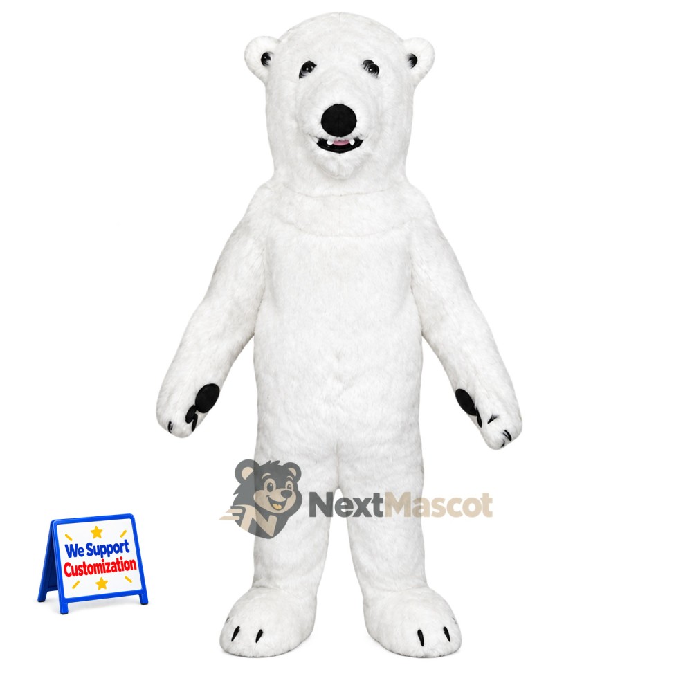 Polar Bear Mascot Costume for Team Events Polar Bear Mascot Costume for Team Events