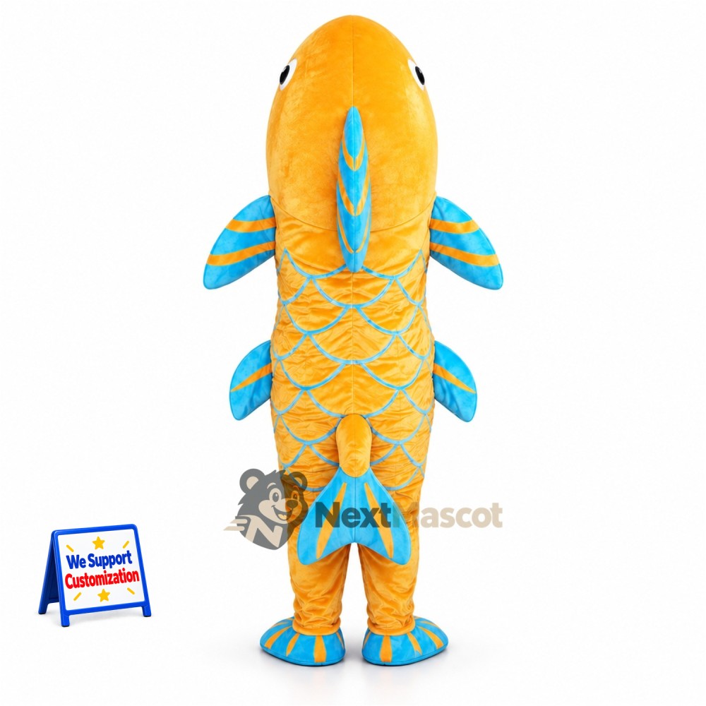 Fish Mascot Costume - Yellow Fish Mascot Costume - Yellow