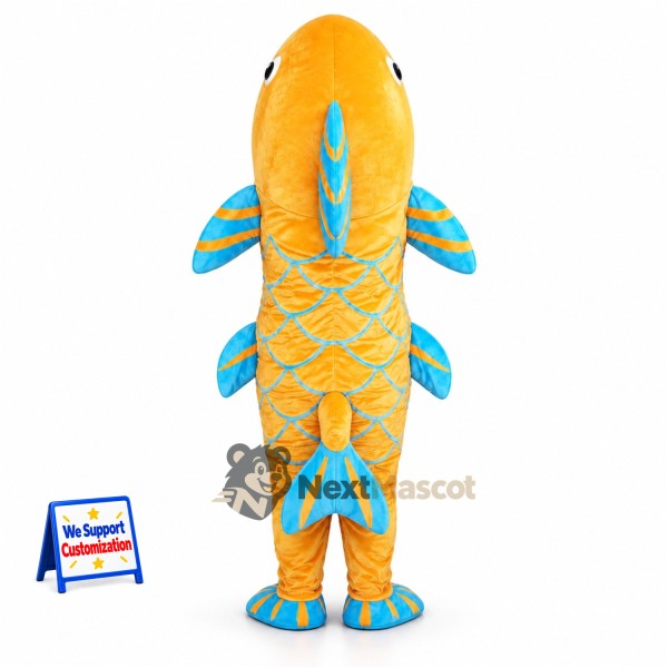 Fish Mascot Costume - Yellow Fish Mascot Costume - Yellow