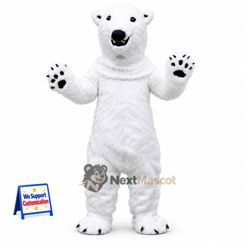 Polar Bear Mascot Costume for Carnivals Polar Bear Mascot Costume for Carnivals