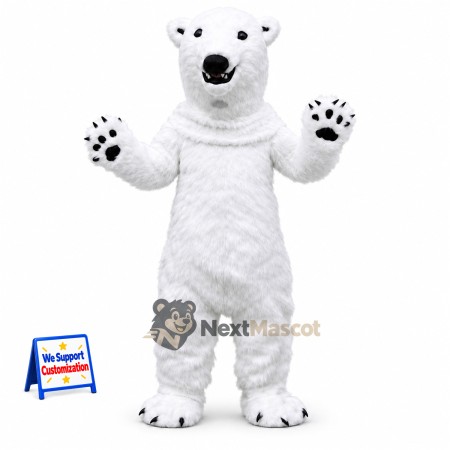 Polar Bear Mascot Costume for Carnivals Polar Bear Mascot Costume for Carnivals