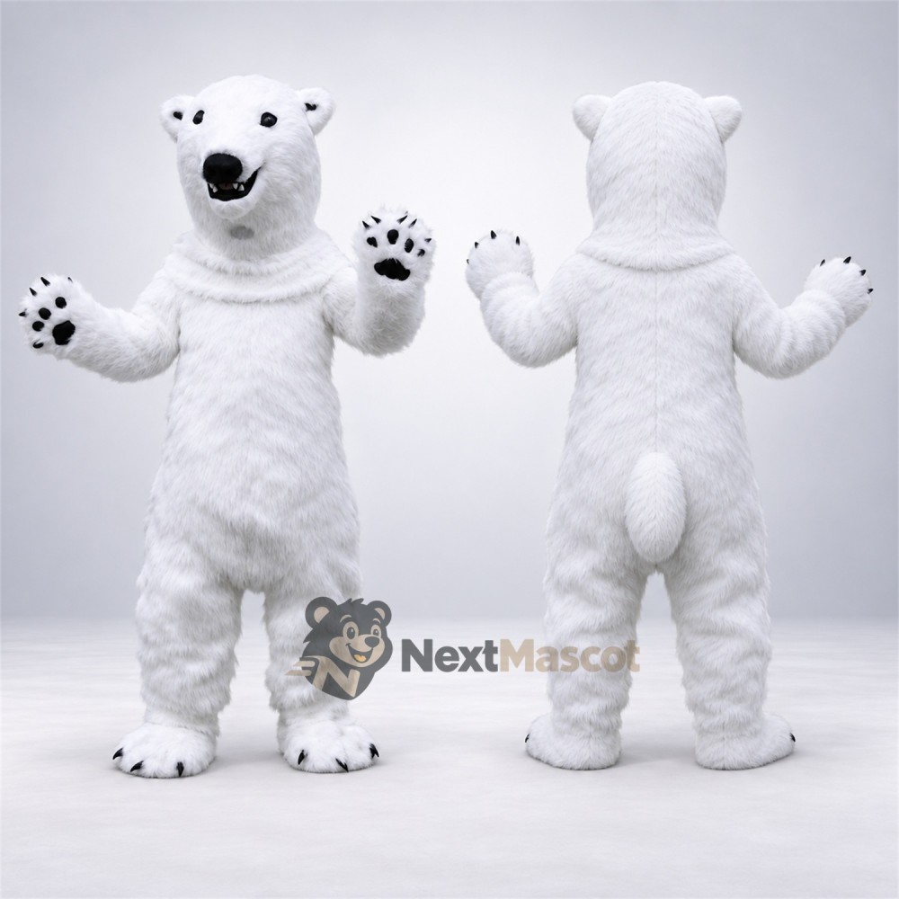 Polar Bear Mascot Costume for Carnivals Polar Bear Mascot Costume for Carnivals
