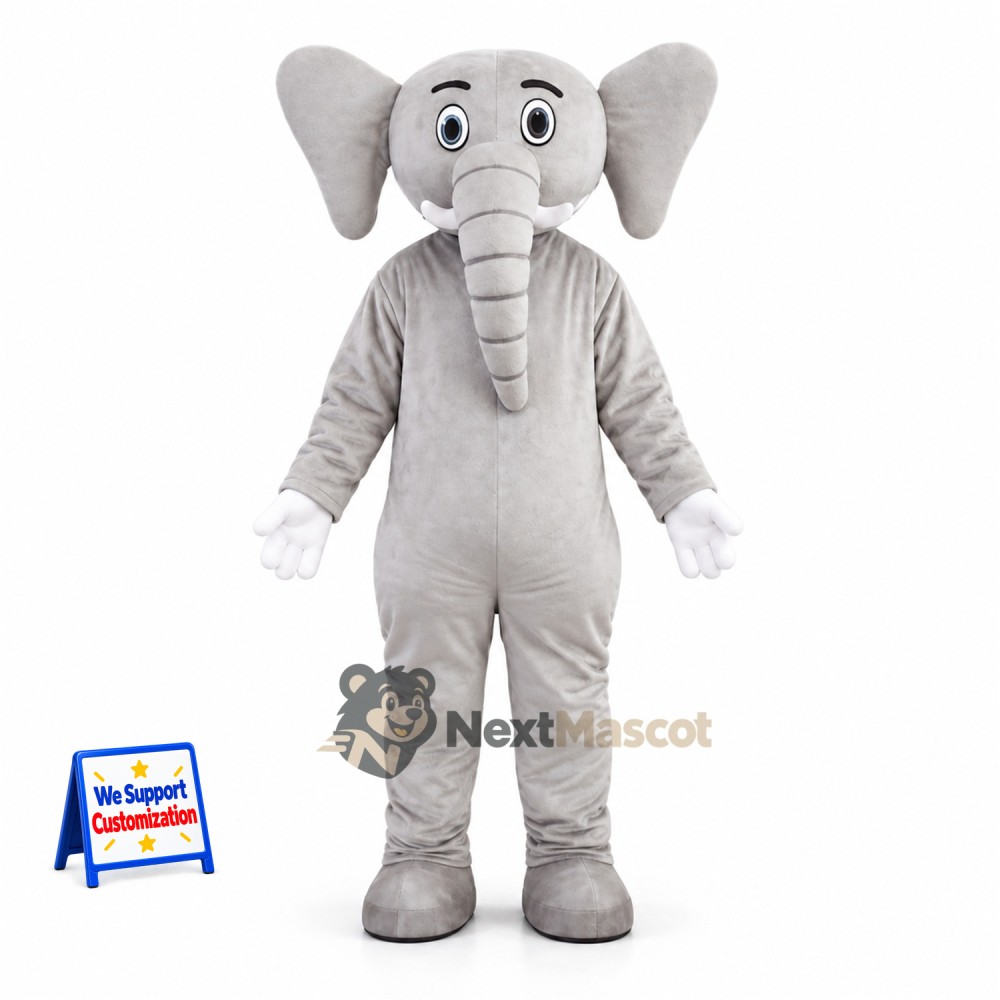 Elephant Mascot Costume - Gray for Team Events Elephant Mascot Costume - Gray for Team Events