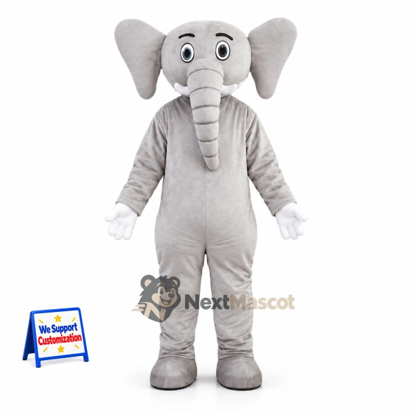 Elephant Mascot Costume - Gray for Team Events